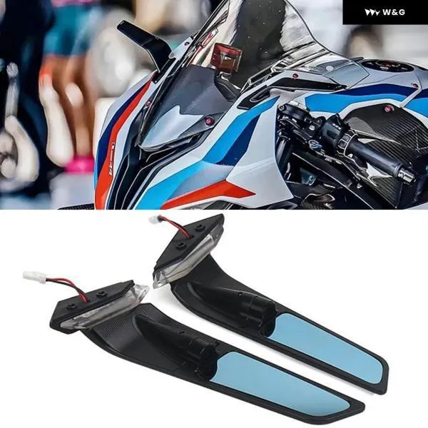 並行輸入品 ドゥカティ パニガーレ V2 2020-2023 V4 2019-2022 に適合 オートバイ バイク ブラックウィングバックミラー カスタム アクセサリー