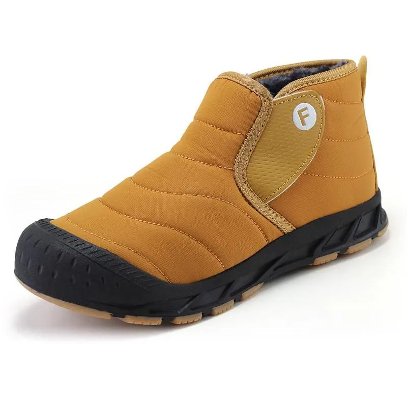 【並行輸入品】HuangTaiJi Qing Men/Women Outdoor Short Ankle Boots Fur Lined An