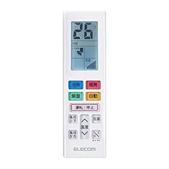 【中古】エレコム エアコン リモコン 汎用 10メーカー対応 Mサイズ ホワイト ERC-AC01MWH-MU