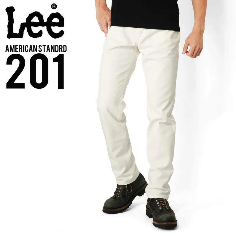【最短即日発送】クーポンで15%OFF★Lee リー AMERICAN STANDARD 201ストレートツイルパンツ ホワイト(18) メンズ ミリタリー アウトドア【T】WAIPER ギフト