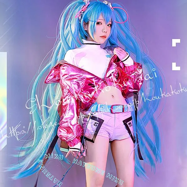 VOCALOID ボーカロイドシリーズ 風 初音ミク コスプレ衣装 変装 仮装 コスチューム 撮影 祭り