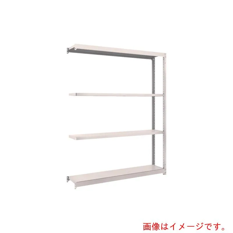 トラスコ中山（TRUSCO） TRUSCO スチールラック Ｍ１．５型軽中量棚 １４６０×２９５×Ｈ１８００ ４段連結 ネオグレー 【品番：M1.5-6534B】