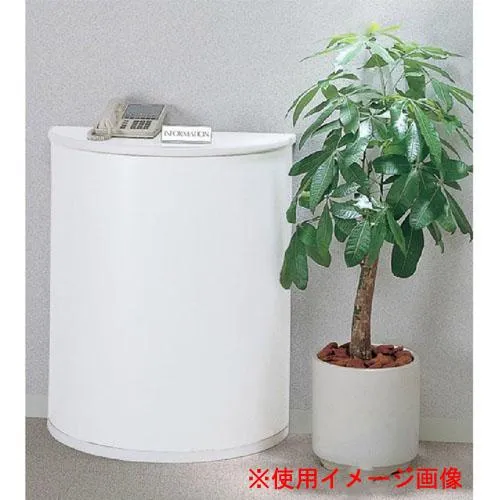 受付カウンター 無人用 テーブル 受付台 記載台 メモ台 入口 電話台 インフォメーションカウンター ホワイト オフィス ロビーカウンター カウンター CIF-N80RWW