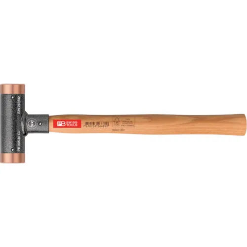 [ショックレスハンマー]【送料無料】ＰＢスイスツールズ社 ＰＢスイスツールズ ３０６－３２ＣＵ 無反動銅ハンマー 306-32CU 1本【244-0533】【北海道・沖縄送料別途】【smtb-KD】