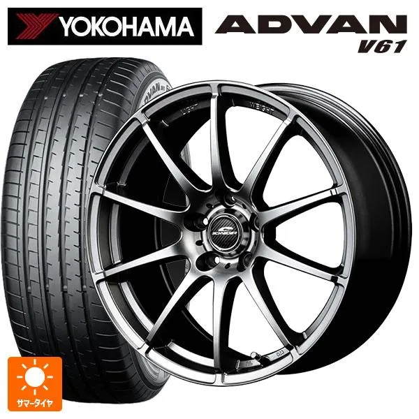 マツダ CX-80(KL5/KL3系)用 235/60R18 107V XL ヨコハマ アドバン V61 正規品 MIDホイール スタッグ
