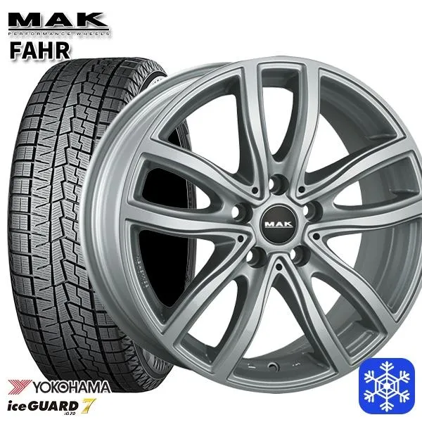 BMW G42 G20/G21 G22/G23用 225/45R18 ヨコハマ アイスガード IG70 スタッドレス 5H112 MAK FAHR SI