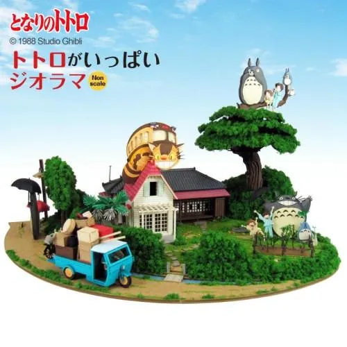 みにちゅあーとキット スタジオジブリ作品シリーズ 『となりのトトロ』 トトロがいっぱいジオラマ ノンスケール 【MK07-35】 (ペーパークラ....