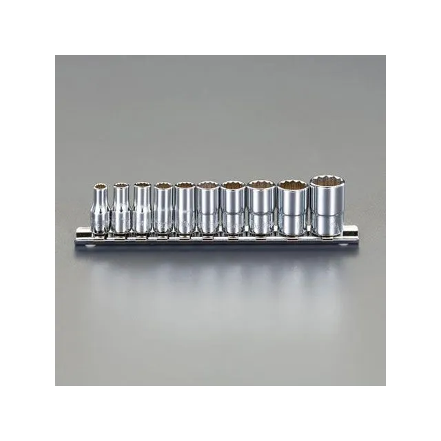 ESCO 1/4”DR 3/16”-9/16” 航空規格 ソケットセット（インチ） EA618AE-200 エスコ ハンドツール