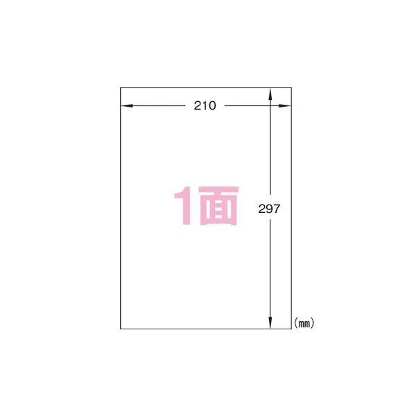 （まとめ） ヒサゴ A4タックシール A4判 100枚入 GB860 〔×2セット〕