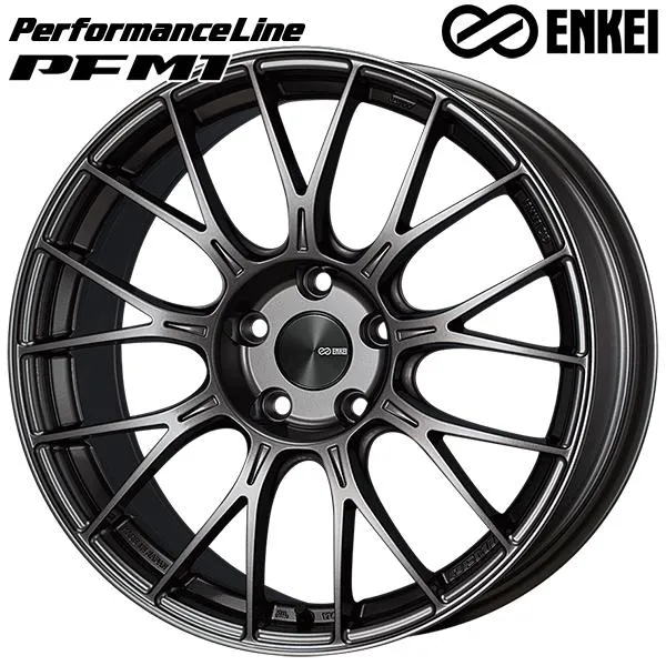 ENKEI エンケイ パフォーマンスライン PFM1 17インチ 7.0J 5H100 +48 ダークシルバー アルミホイール単品 1本 4本以上送料無料