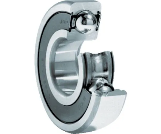 NTN 深溝玉軸受（すきま大・合成ゴム接触両側シール）内径85mm外径130mm幅22mm 6017LLUC3 1個