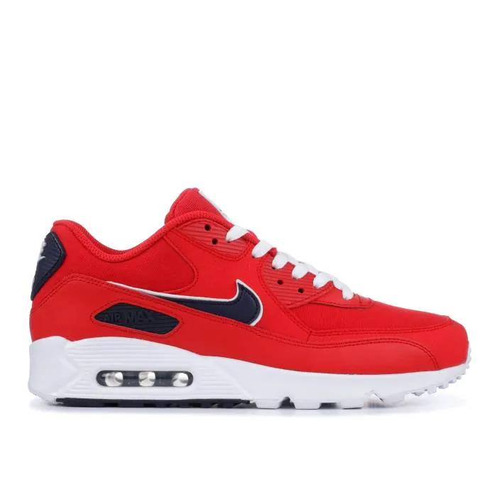 ナイキ Nike 【 Air Max 90 Essential University Red Men University Red/White-Blackened Blue 】 マックス メンズ Red 赤・レッド 青色 ブルー