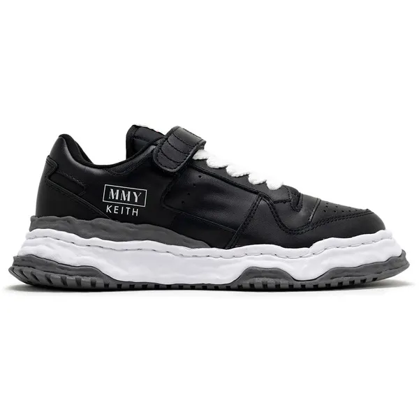 Maison Mihara Yasuhiro ミハラヤスヒロ メンズ スニーカー  【Maison Mihara Yasuhiro Keith OG Sole Leather Low Black White】  サイズ US_8(26.0cm) Black