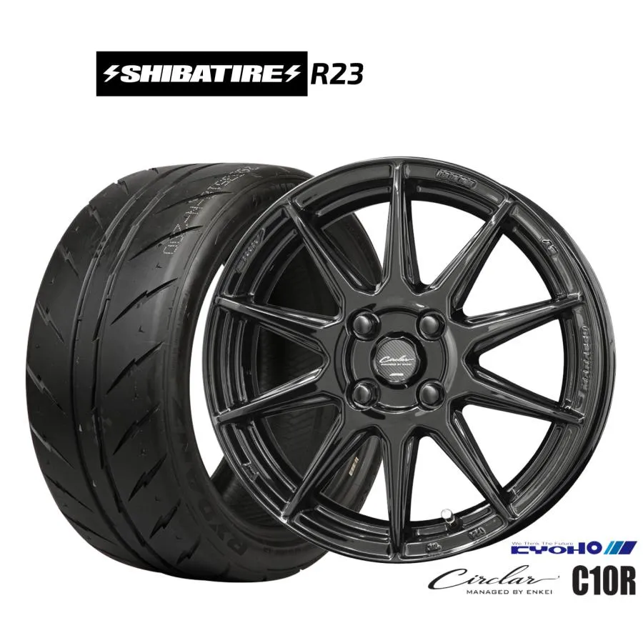 サマータイヤ ホイール4本セット KYOHO サーキュラー C10R SHIBATIRE シバタイヤ 280Z (R23) 165/55R14