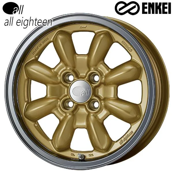 サマータイヤ ホイール4本セット 175/65R15インチ 4H100 ENKEI エンケイ オール エイティーン GO ヨコハマ アドバンデシベル V553