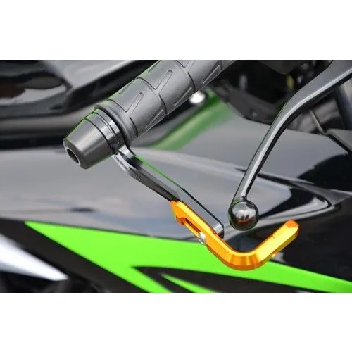 Ninja250SL（ニンジャ250SL） レバーガード（ブレーキ側のみ）ガードエンド/シルバー ガードステー/ブルー ジュラコン(R)/ブラック AGRAS（アグラス）