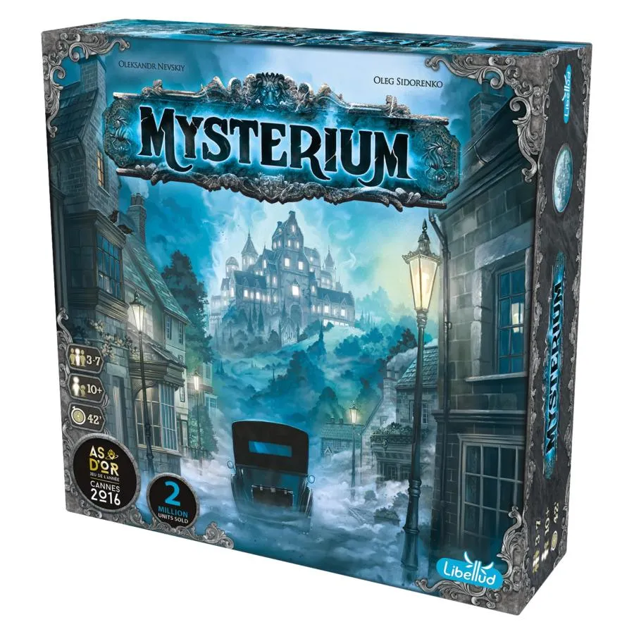 Asmodee Mysterium ボードゲーム (2025 リフレッシュ) - 協力的サイキックミステリーゲーム コンポーネント＆新しいカード付き 家族で楽しめる 子供と大人向け