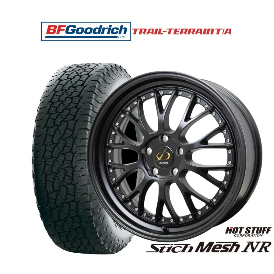 サマータイヤ ホイール4本セット ホットスタッフ シュティッヒ メッシュ NR BFグッドリッチ トレールテレーン T/A 235/55R19