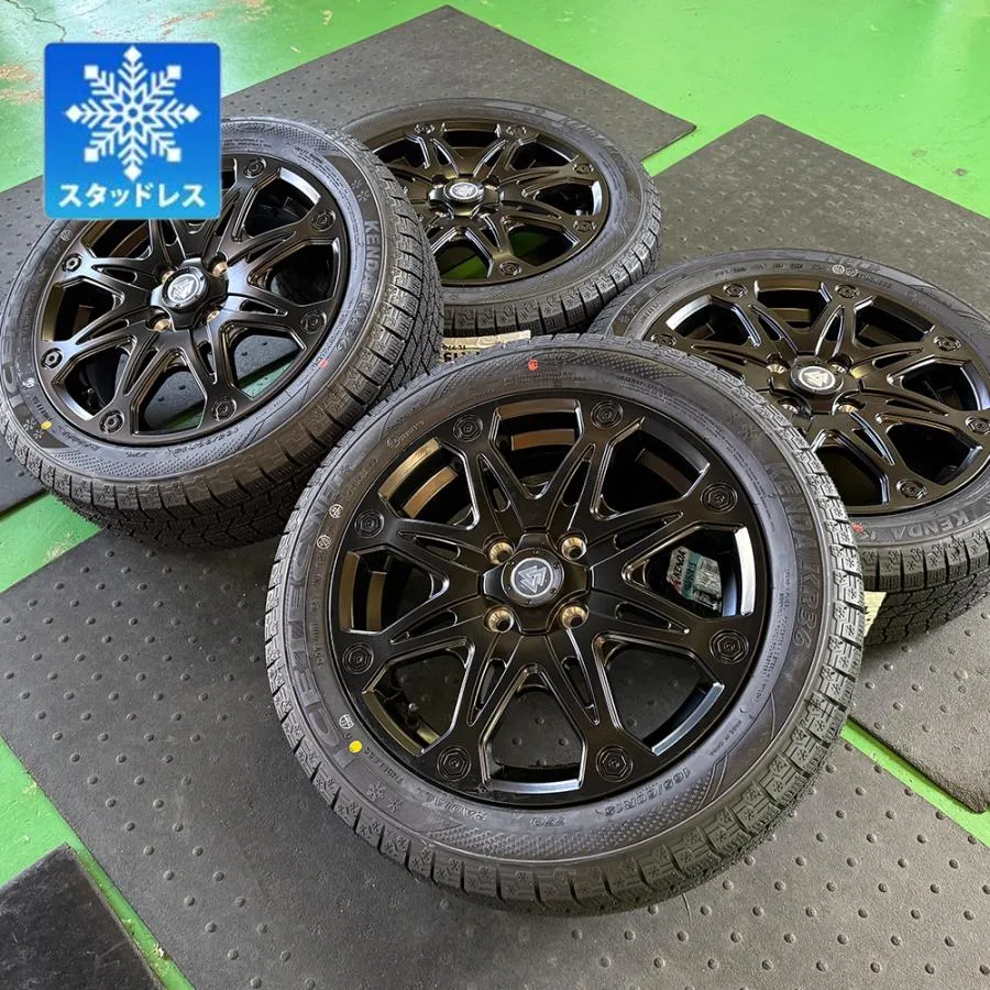 【新品4本】ハスラー デリカミニ ハイゼットジャンボ｜スタッドレス KENDA KR36 165/60R15 15インチ タイヤホイール 1台分 MUD-X