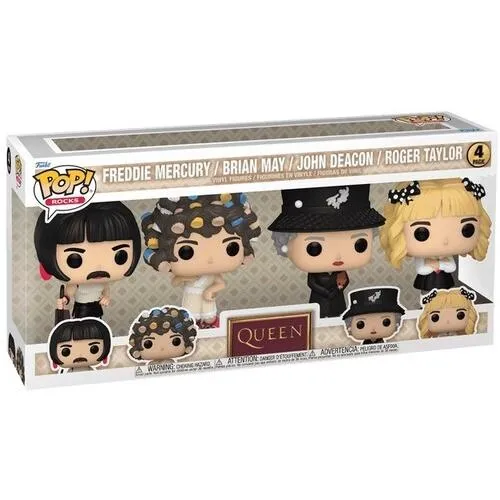 [フィギュアなど][新品]POP ROCKS QUEEN I WANT TO BREAK FREE 4 PACK (CLCB)(2025/12/30発売)