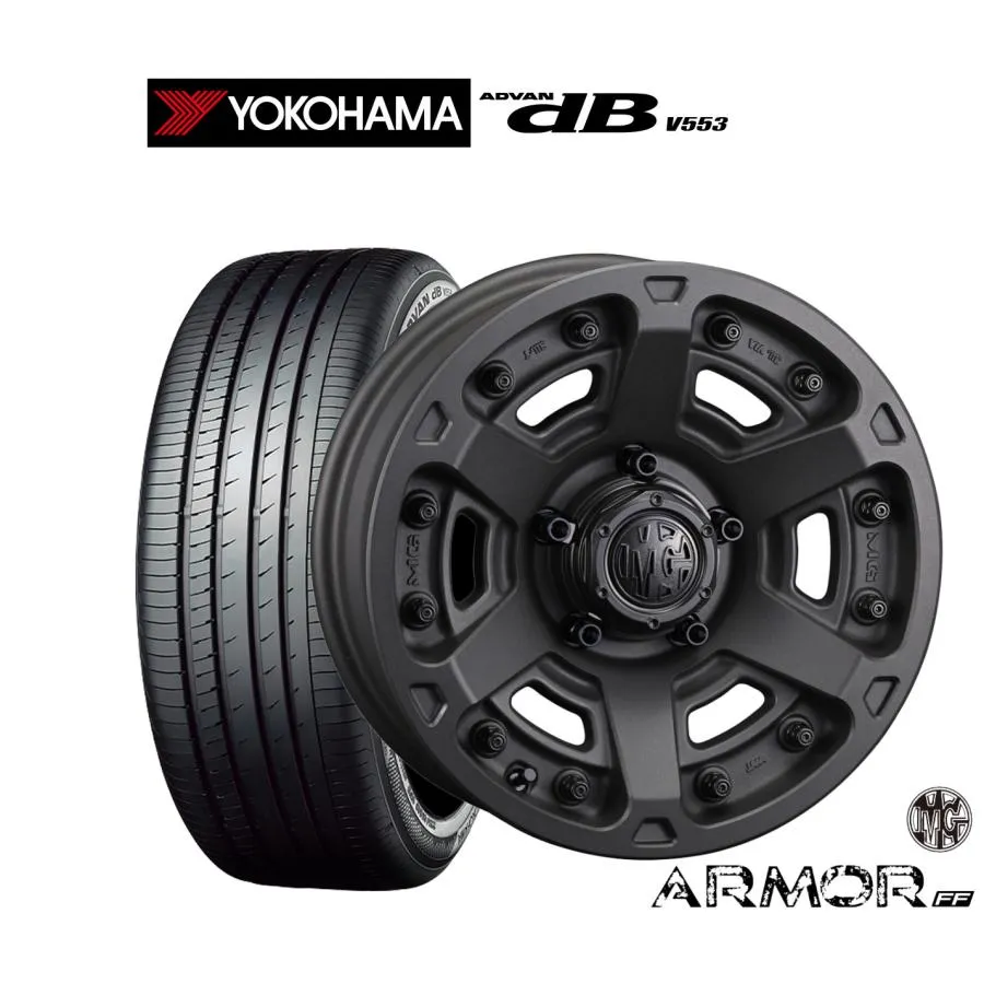 サマータイヤ ホイール4本セット クリムソン MG アーマー FF ヨコハマ ADVAN アドバン dB(V553) 225/40R18