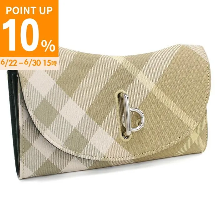 BURBERRY バーバリー 長財布三折小銭入付き 8081786 A374 レディース ベージュ