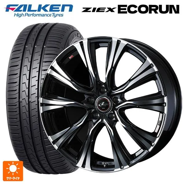 送料無料 サマータイヤホイール 4本セット 225/50R18 95W ファルケン ジークス ZE310R エコラン ウェッズ レオニス VR 18-