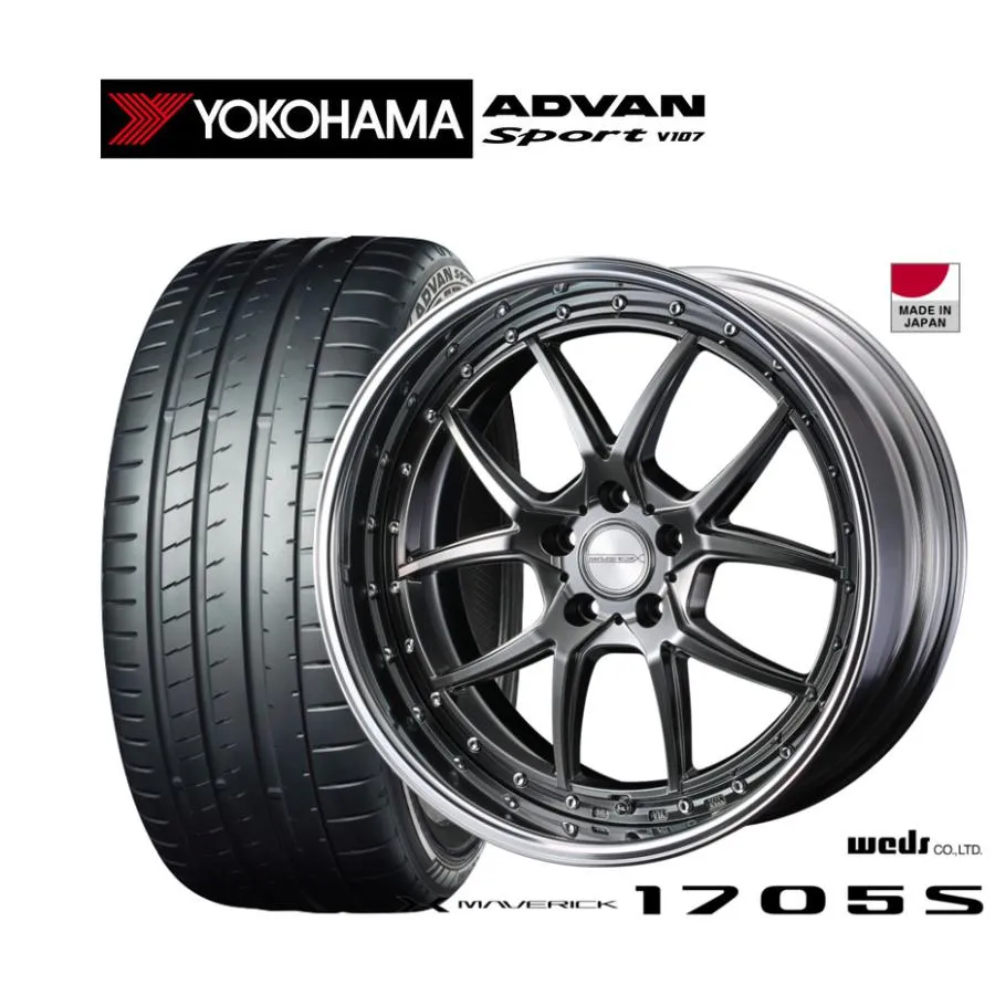 サマータイヤ ホイール4本セット ウェッズ マーベリック 1705S ヨコハマ ADVAN アドバン Sport (V107) 255/50R19