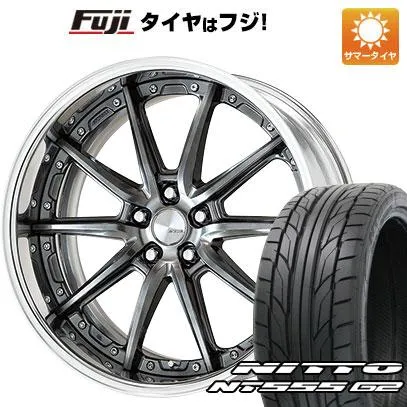 【パンク保証付き】【新品国産車用 5穴100車】 夏タイヤ ホイール4本セット 225/35R19 ニットー NT555 G2 ワーク ランベック LS10 19インチ
