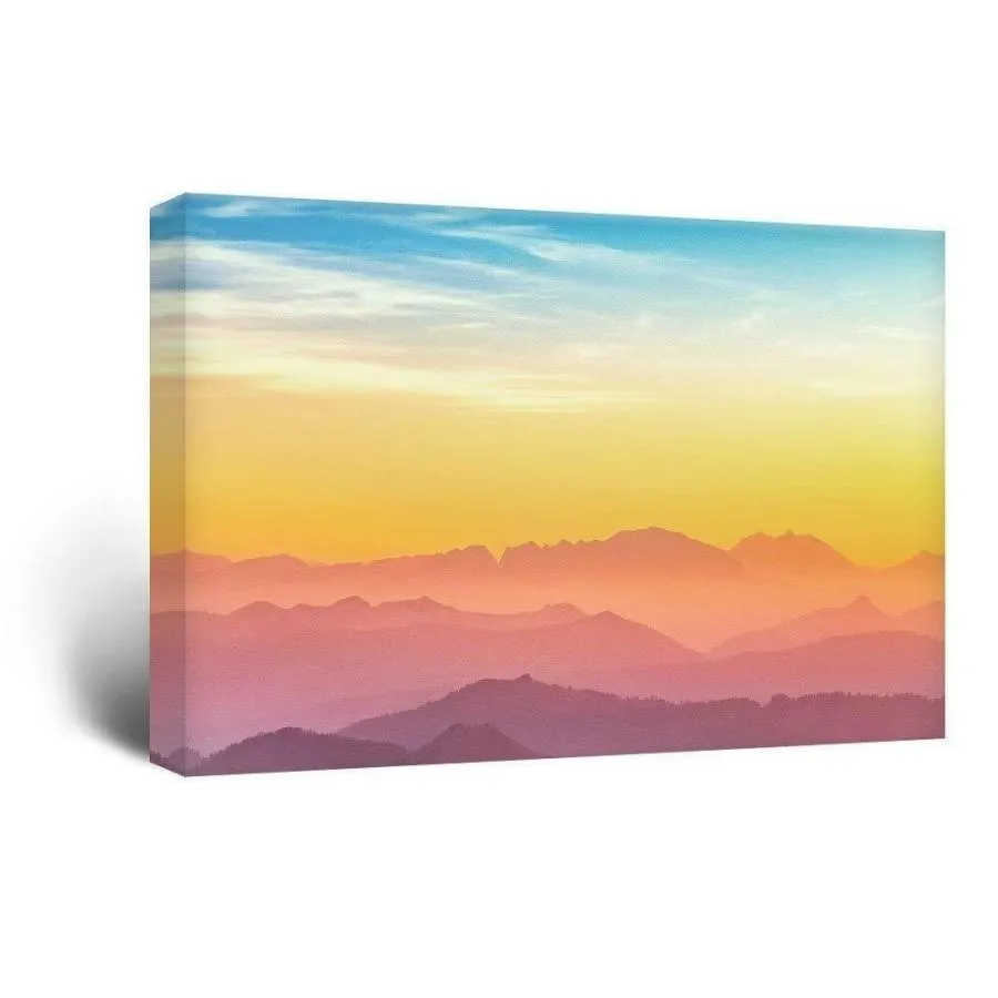 パネルアート Wall 26-Mountain Ranges at Sunset Gallery-CVS - 32x48インチ- show origi
