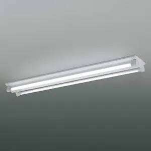 コイズミ照明 直管形LEDランプ搭載ベースライト 直付型 逆富士・2灯用 2500lmタイプ 調光 白色 XH90231L+XE41274L*2