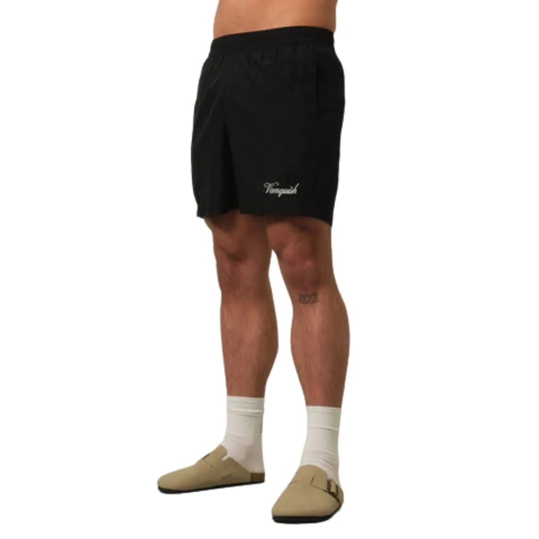 Vanquish Fitness ヴァンキッシュフィットネス OFF SEASON SWIM SHORTS メンズ オフシーズン スイム ショートパンツ 筋トレ トレーニング ウエア (BLACK/XLサイズ) [並行輸入品]