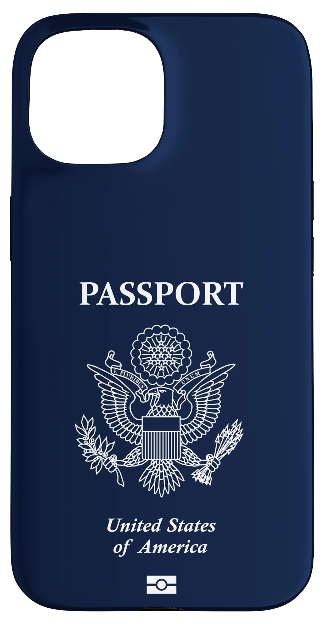 iPhone 15 米国、アメリカ、米国パスポート、米国旗。 スマホケース
