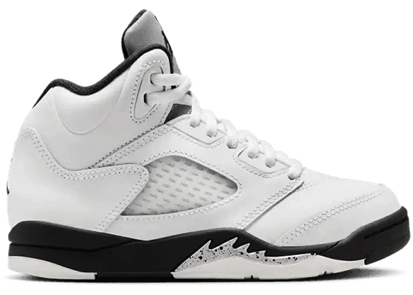 ナイキ ジョーダン リベンジ 白色 ホワイト 黒色 ブラック 銀色 シルバー ジュニア キッズ JORDAN 5 RETRO REVERSE METALLIC (PS) / WHITE BLACK SAIL METALLIC SILVER ベビー マタニティ スニーカー