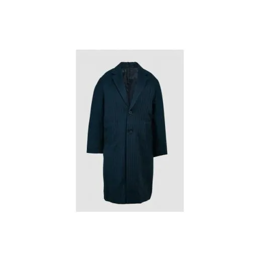 ふるさと納税 服 女 青森県 青森市  KAPOK KNOT カポック ダウン チェスターコート UNISEX ネイビー L 1着 1459938