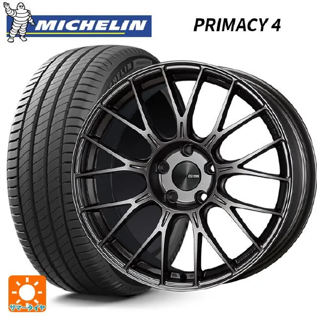 送料無料 サマータイヤホイールセット 225/65R17 102H ミシュラン 正規品 プライマシー4 エンケイ パフォーマンスライン PFM1 17
