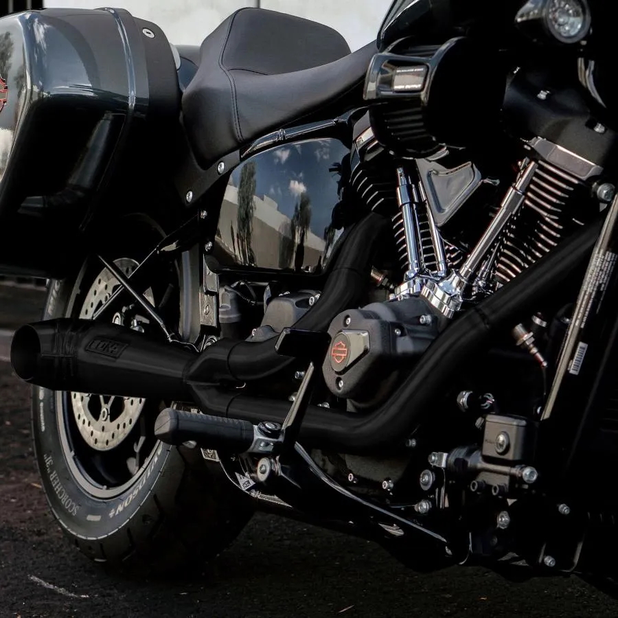 2025以降 ローライダーST、ヘリテイジクラシック Turnout 2-1フルエキゾーストマフラー (ブラック) Cone Performance