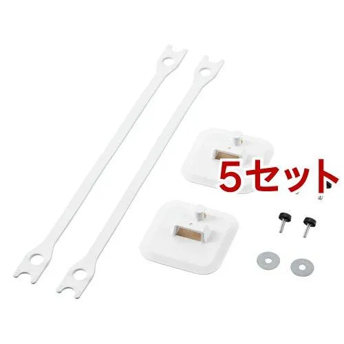 エレコム 耐震ゴムベルト テレビ用 震度7対応 ホワイト ( 5セット )/ エレコム(ELECOM)