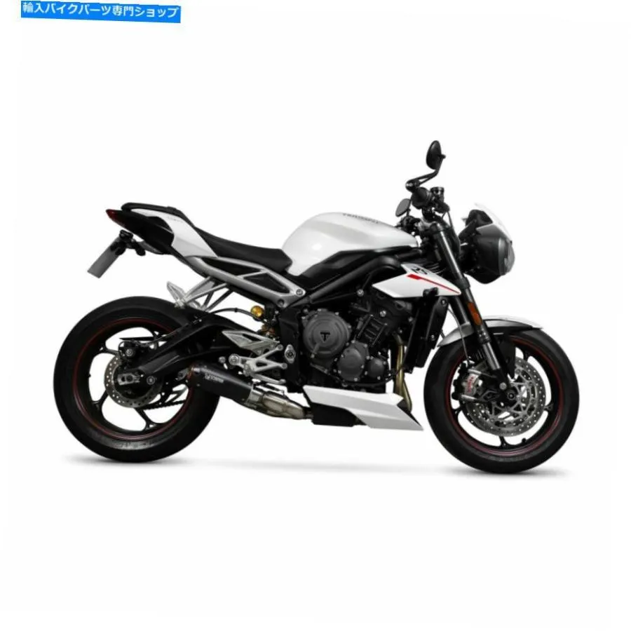 サイレンサー サイレンサーの黒い陶磁器のスリピオンスリップはTriumph 675 Street Triple R 2017 Black Ceramic SCORPION Slip On Silencer Fits Tri