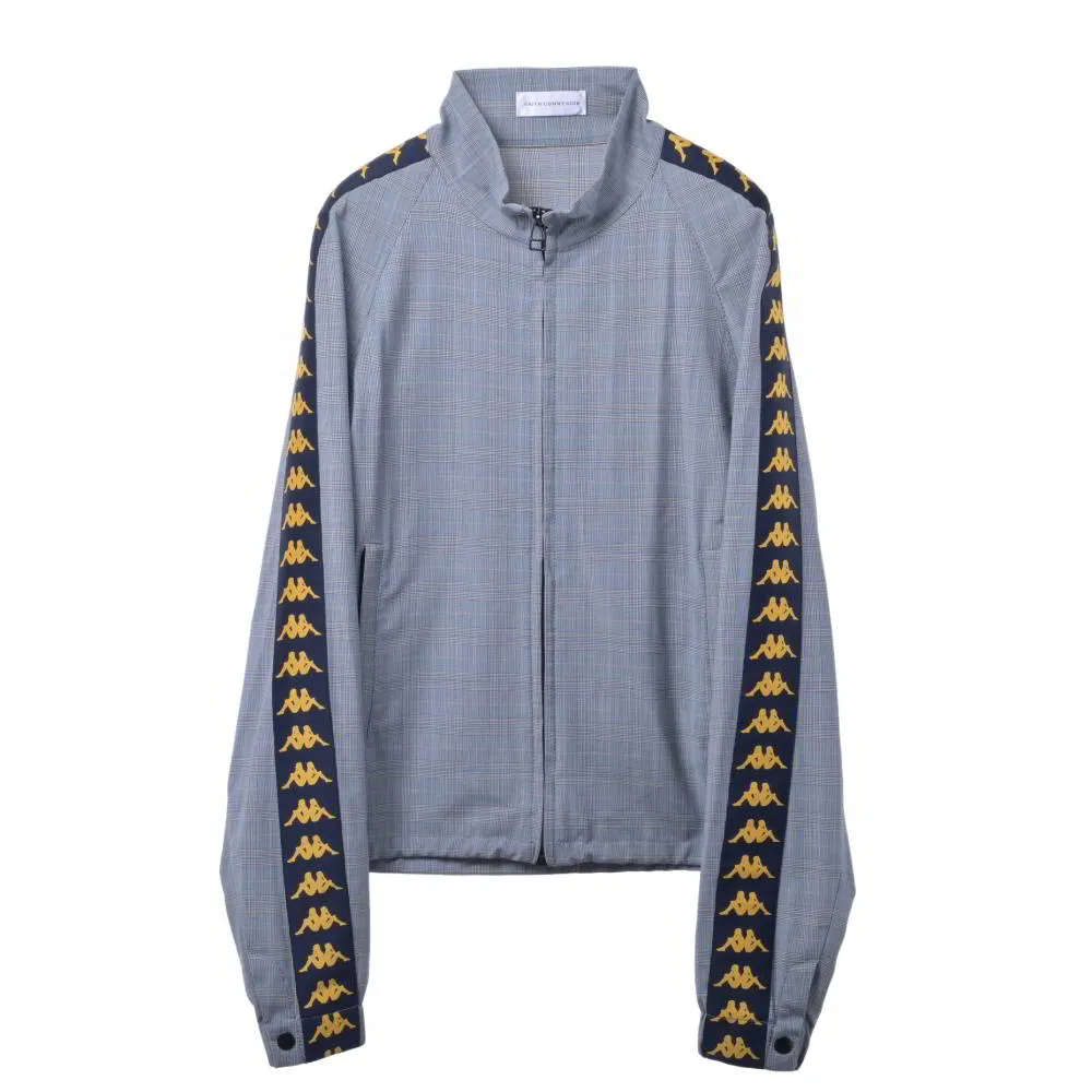 FAITH CONNEXION × Kappa グレンチェック セットアップ ジャケット パンツ S/46 グレー フェイスコネクション 【中古】