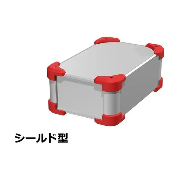 タカチ電機工業 タカチ コーナーガード付EMCシールドケース AUGE88-16-25-SR 1点