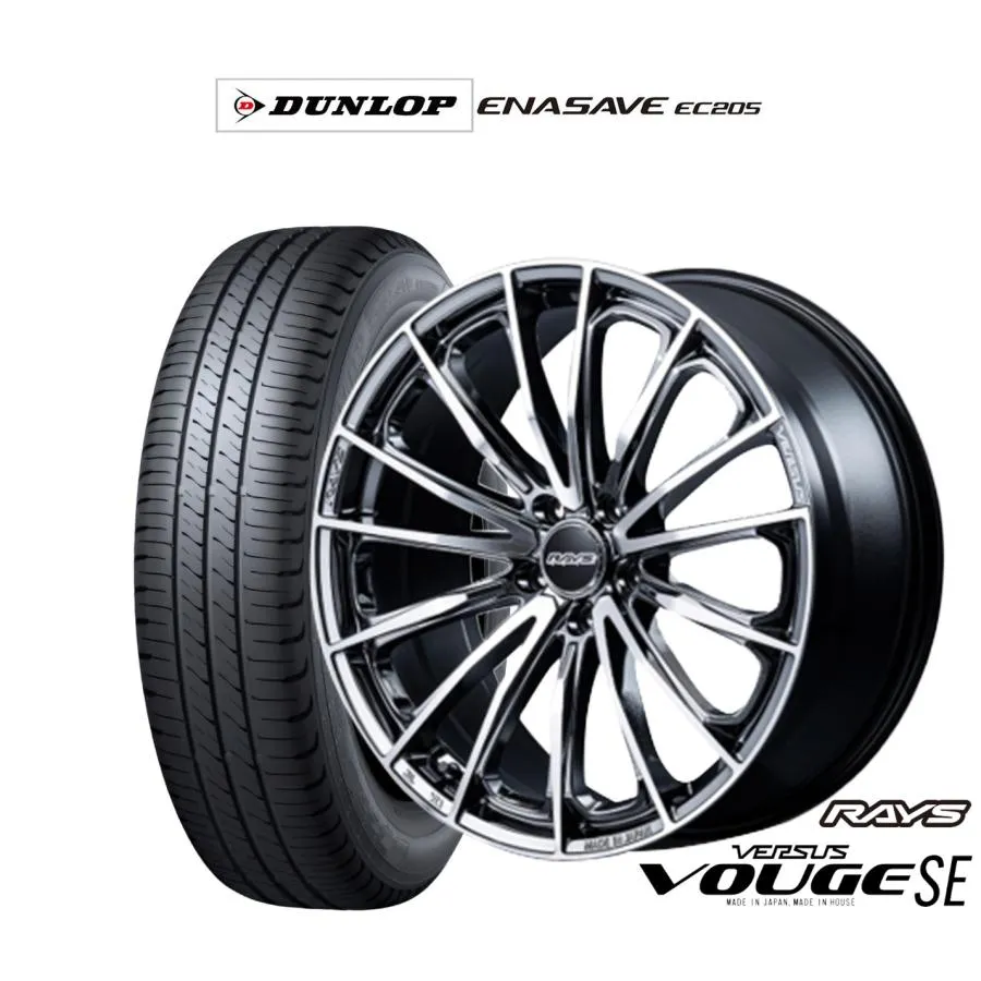 サマータイヤ ホイール4本セット レイズ ベルサス ヴォウジェ SE ダンロップ ENASAVE エナセーブ EC205 195/60R17