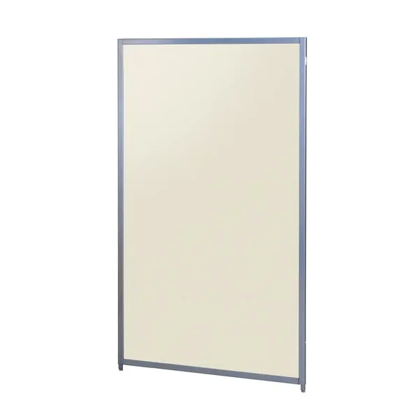 マグネットパーテーション/衝立 【アイボリー】 幅900×奥行20×高さ1525mm スチール製 〔リビング ダイニング〕 完成品【代引不可】