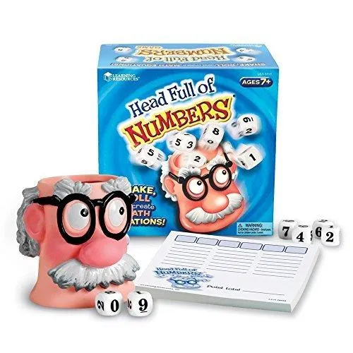 知育玩具 パズル ブロック LER8898 Learning Resources Head Full Of Numbers, Math Games for Kindergart