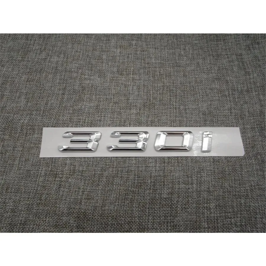 【並行輸入品】Un Branded Chrome Shiny Silver ABS Number Letters Word Car Trunk