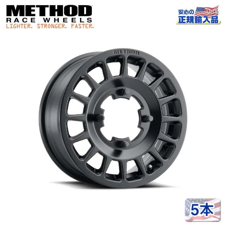 [Method メソッド 正規代理店]14インチアルミホイール 5本セット MR407 14×6J 4H136 +38 CB100 汎用/MR40746047551