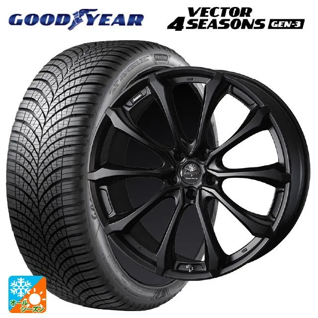 送料無料 オールシーズンタイヤホイールセット 255/45R20 105W XL グッドイヤー ベクター4シーズンズ ジェン3 ウェッズ クレンツェ