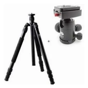 SIRUI N-1004 4 Section Aluminum Tripod, Supports 26 lbs., Max Height 61\" - with SIRUI G-10 29mm B