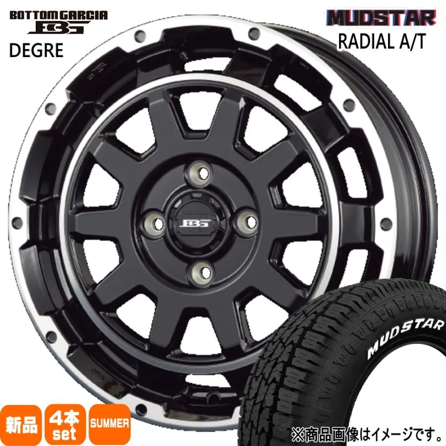 165/60R15 77S マッドスター RADIAL AT 夏用 サマータイヤ BOTTOM GARCIA DEGRE ハスラー デリカミニ4WD ハイゼット アゲトラ 15インチ
