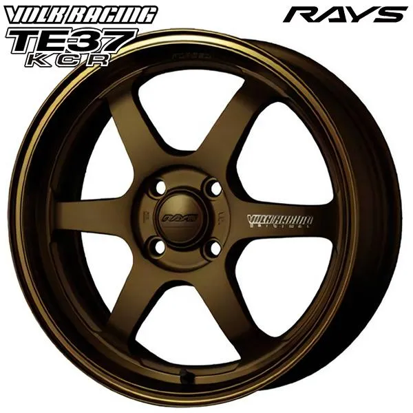 RAYS レイズ ボルクレーシング TE37 KCR BZ EDITION 16インチ 6.0J 4H100 +42 BR アルミホイール単品 1本 4本以上送料無料